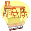 Ultimate Ladder, Table & Chairs Orange Playset for Wrestling Action Figures