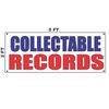 Collectable Records Banner Sign NEW 2x5