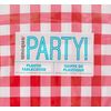 Unique Red Gingham Pattern Rectangular Plastic Table Cover (137cm x 274cm) 1 Piece - Ideal for Parties and Events