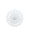 White Solid Tissue Paper Fan (40cm) 1 Piece - Hanging Decoration for Party & Event Decor