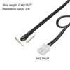sourcing map 1 Pcs 20K NTC Thermal Sensor Probe,Epoxy Sensitive Temperature Sensor Probe 15.7 Inch Digital Thermometer Extension Cable Temp Sensor for Electrical Appliances