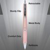 Pilot G2 Rose Gold Gel Ink Pen Smooth Refillable Quick Drying Ergonomic Grip