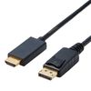 Elecom CAC-DPHDMI20BK Converter Cable HDMI DisplayPort 2.0m Black