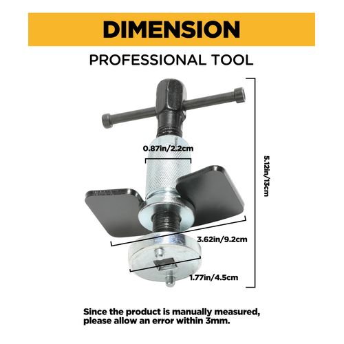YAKEFLY Brake Caliper Piston Rewind Tool, Brake Piston Wind Back Tool,Car Rear Brake Pad Wind Back Tool,Right Handle Set Brake Caliper Wind Back Tool for for Replacement of Rear Brake Pad