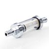 2Pc Universal Fuel Pump Filter 9748 Universal 3/8" Inlet/Outlet Clear View Glass