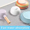 2 Pack Microfiber Dish Drying Mat,24*17 inch Absorbent Dish Drainer Kitchen Counter,Large Size Dish Drying Pad for Countertops,Sinks,Draining Racks(Gray)