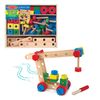 Melissa & Doug Wooden Construction Building Set in a Box (48 pcs)