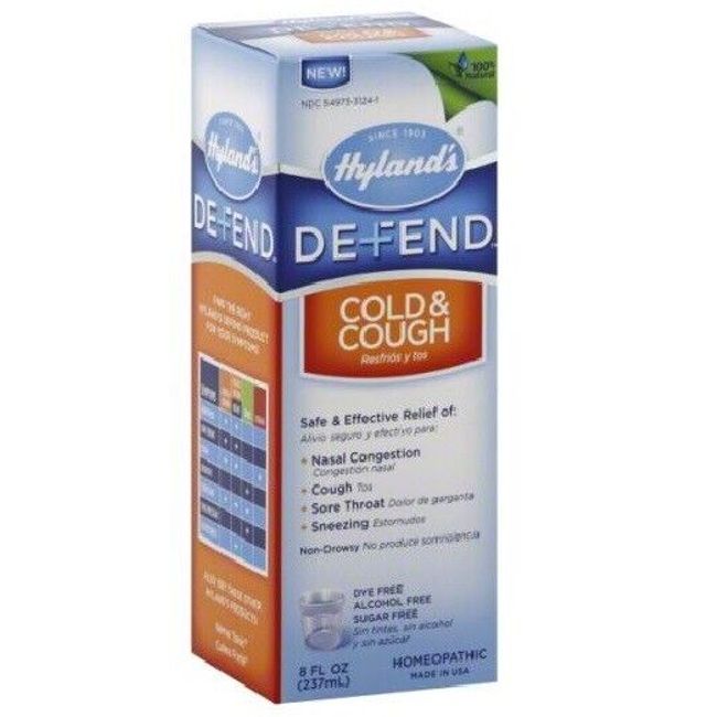 Hyland's Cold and Cough Medicine by Hyland's Defend, Non-Cold & Cough, Day, 8 oz