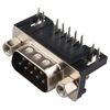 Futheda 10 Pcs RS232 DR9 9Pin Male Solder Connector Jack Socket PCB 90 Degree for Computer Interface