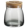 Kosta Boda Bruk 27 oz. Grey Jar with Cork.,