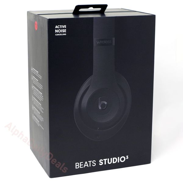 Genuine Beats by Dr Dre Studio3 Wireless Bluetooth Over Ear ANC Headphones Black