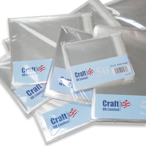 Craft UK 1019-50 4x4 cello bags
