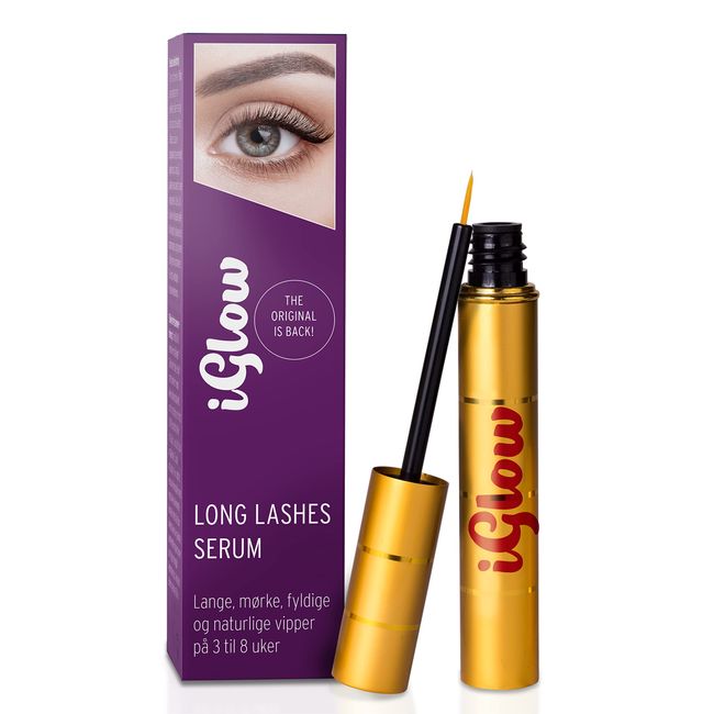 iGlow – Professionelles Wimpernserum für lange Wimpern in nur 6-8 Wochen I Pflegendes Lash Serum I Wimpernserum Wachstum I Serum für Wimpernwachstum / Wimpernverlängerung I Made in Germany I 3ml