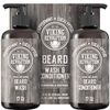 Beard Wash & Conditioner Set W/Argan & Jojoba Oils – Softens, Smooths & Strength