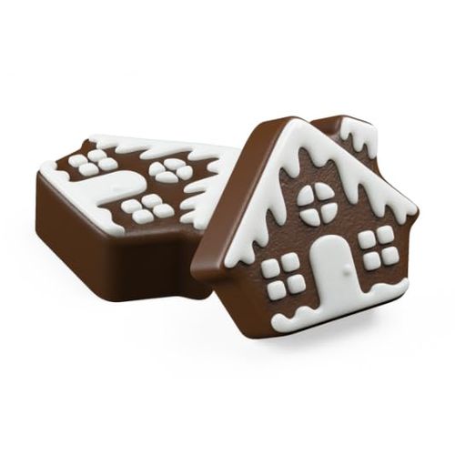 SpinningLeaf Gingerbread House Sandwich Cookie Chocolate Candy Mold