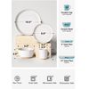 Dinnerware Sets 16 PCS, Stoneware Plates and Bowls Set, House Warming Wedding Pr