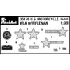 Miniart 1:35 Scale U.S. Motorcycle WLA With Rifleman Building kit (Multi-Colour)