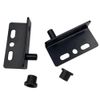 2Pcs Stainless Steel CT Corner Codes, L Shape Corner Bracket Concealed Upper Lower Hinge Clips Fastener