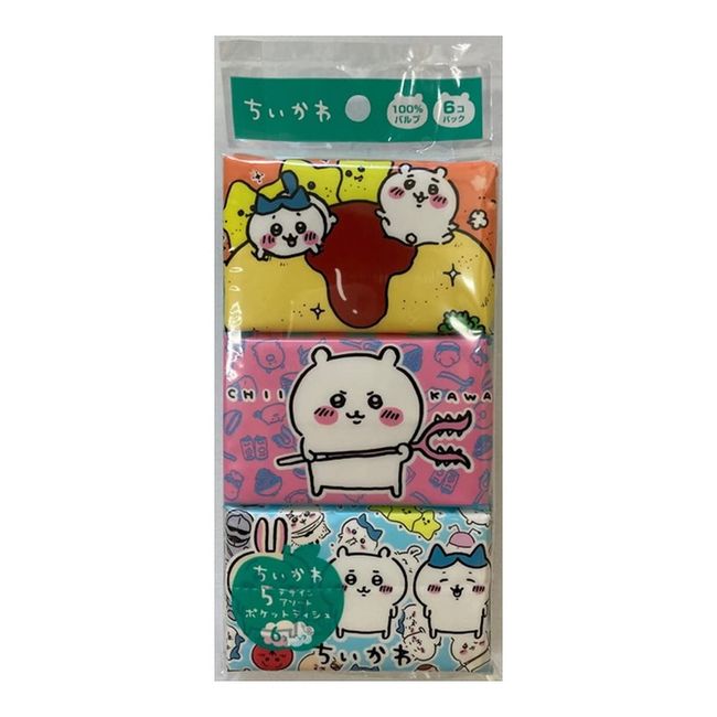 Kawano Seikawa Mini Pocket Tissue 6 Packs x 4 Packs