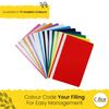 OFFICE CENTRE 40 x White A4 Presentation Project Folders Report Document Organiser Holder Case 2 Prong Display Paperwork