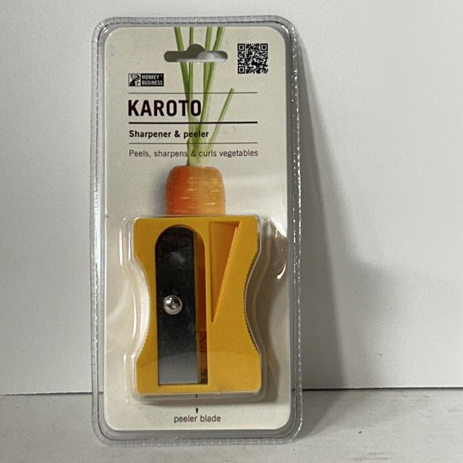 Karoto Monkey Business - Carrot Sharpener & Peeler Yellow NEW