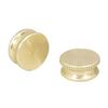 Commercial Electric Fixture Lock-Up Caps, 2-Pack, Brass