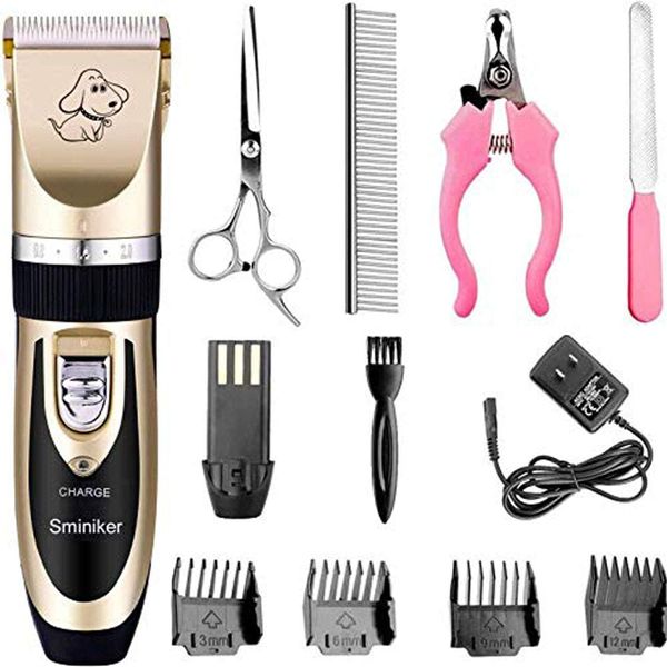 Pro Rechargeable Cordless Dog Cat Horse Grooming Clippers - Pet Hair Clippers