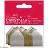 Create Christmas Mini Envelopes, Gold/Silver, One Size