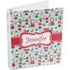 Personalized Santa and Presents 3-Ring Binder - 1 inch