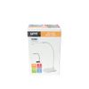 AVL146 - White Compact LED USB GOOSENECK Desk LAMP, 3 Brightness Settings & Touch Control