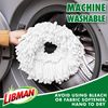 Libman Tornado Spin Mop Refills-Case of 4-Microfiber Head, Easy to Replace, Machine Washable, Green & White