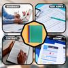 A4 Assorted Colours Clip Bar File, Plastic Project Folder Document Classification with 50 Sheets Capacity and Sliding Bar Ideal for Presentations & Projects Home/Office/School (30)