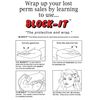 BLOCK-IT Plastic Coated End Wrap Papers For Root & Previously Permed Hair 4"x6"