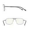 RB.Pilot Reading Glasses for Men Square Double Bridge Blue Light Blocking Computer Readers (grayness, 1.50)