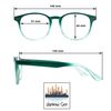 UrbanSky Reading Glasses Gil - 5-Pack Plastic Reading Glasses with Spring Hinges (+1,50 dpt)