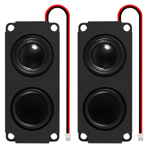 AEDIKO 2pcs 5W 8 Ohm Mini Speaker Full-Range Double Cavity Advertising Machine Small Speaker 3.3V 5V with JST-PH2.5mm-2 pin Interface