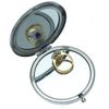 ASTRID 70mm Silver tone Fuchsia & Gold tone Compact Mirror