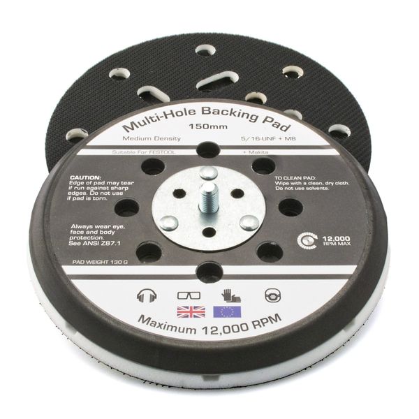 Dual Action Sander Pad 150mm Grip® Multi 5/16 UNF +M8