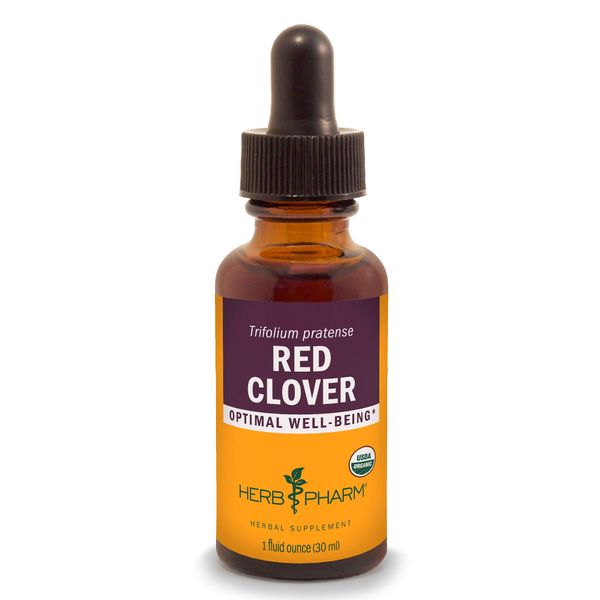 Herb Pharm Certified Organic Red Clover Liquid Extract, 1 Fl Oz