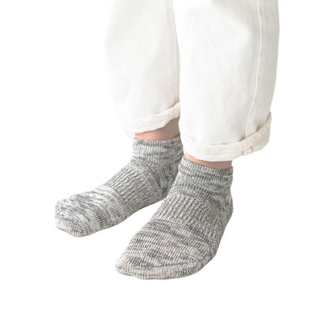 SUGATA LABO Breathe Washi Socks, Short Length, Mixed Gray, M Size (9.8 - 11.0 inches (25 - 28 cm)