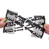 LOVEF 4Pcs Double Magic Slide Metal Comb Clip Hairpins Vintage Pearl Bead Stretchy Hair Combs for Women Ladies Hair Accessories Gift (Coffee)