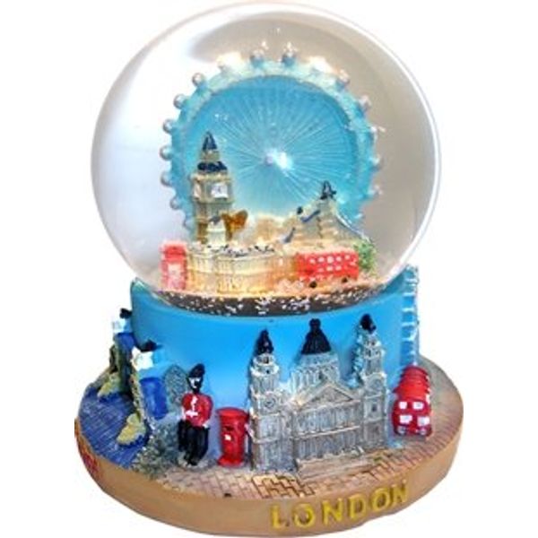 Snow Globes Medium, Composite- London Eye and Skyline, London Collectable Souvenir