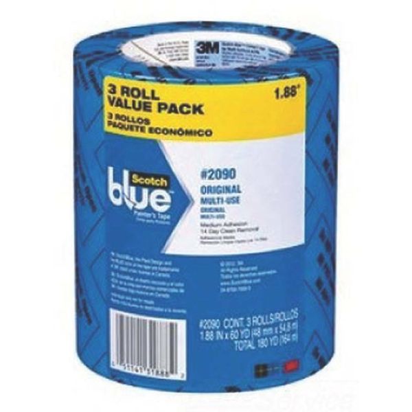 ScotchBlue 2090-48EVP 3 PACK Multi-Surface Painter's Tape 1.88 x 60 YD 7229495