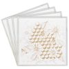 Mirror Honeycomb Bee Coasters Set of 4