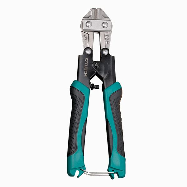 CLCCLQ Ratchet Wire Rope Cutter, Metal Needle Cutter, Hard Steel Wire Cutter, Advanced CRV Steel Mini Bolt Cutter, Anti-Slip Handle, Suitable for Bolts, Chains, Threaded Rods, Suitable for Cutting Steel Wire