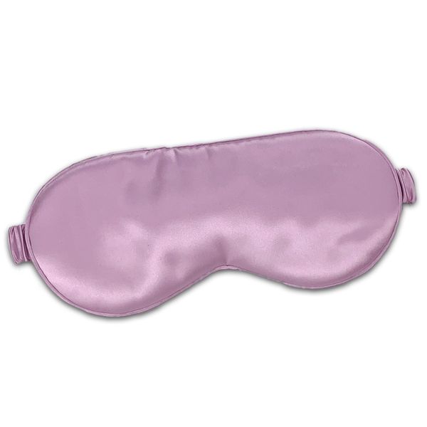 CELESTIAL SILK 100% Silk Sleep Mask for Women with Silk Covered Elastic Strap, 100% Silk Filled Silk Eye Mask for Sleeping (One Size, Lavender)