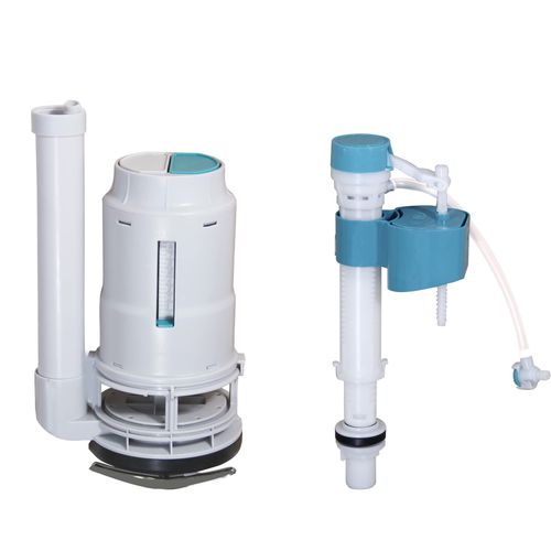 Universal 3" Dual Flush Valve One Piece Toilet Repairt Kits with Fill Valve Replacement Part Sets