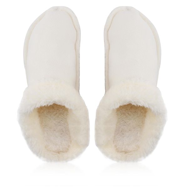 SMCEHEYA Insoles for Croc, Liners Clogs Replacement, White Fluffy Crocs Detachable, Croc Liners Replacement for House Slipper Warm Plush Lining for Keeping Warm in Winter, Unisex (40-41)