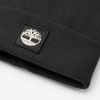 Timberland Men's Tonal Patch Beanie, Black, One Size
