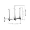 QWORK® extendable Bottle Drainer, draining Bottle Rack, Plastic Dish Drying Rack, Grey